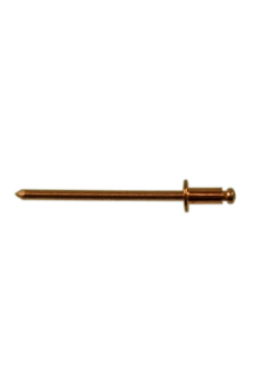 Solid Copper Barrel, Copper Plated Mandrel - Rivets #42 x 1/8"