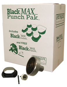 Black Max ® Punch Paks For Flat Bottom Gutter