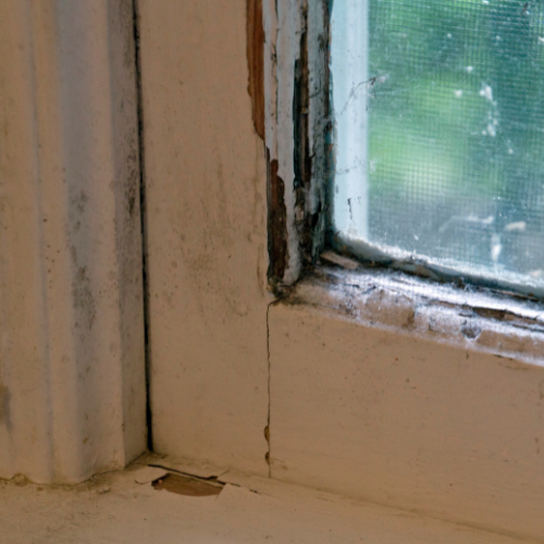 signs of foundation failure like doors and windows that don't open and close properly 