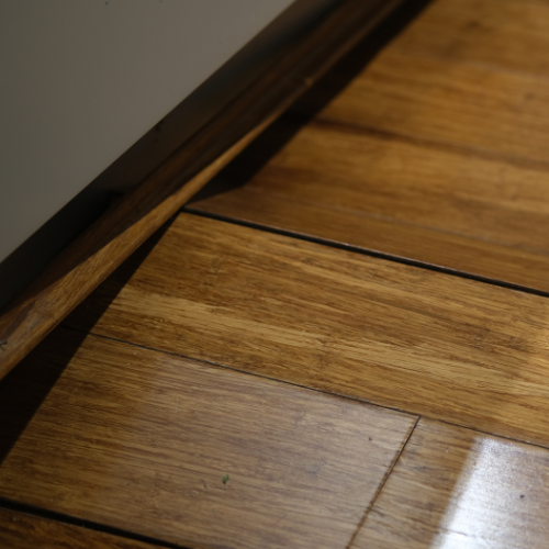 signs of foundation failure like damaged wood flooring from water